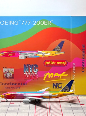 NGmodels 1:400 飞机模型 美国大陆航空 Boeing 777-200ER N77014