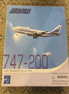 威龙成品客机模型55320～1:400 阿根廷航空公司 B747-200