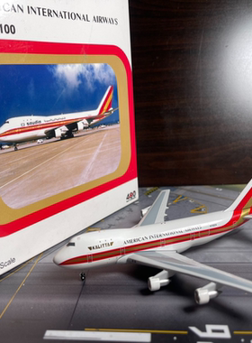 1/400 Bigbird 卡利塔航空 747-200 绝版 瑕疵如图