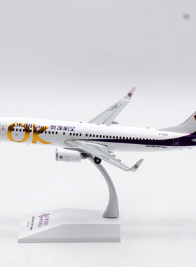 JC Wings奥凯航空 B737-800，1:200 飞机模型，铝合金材质，较轻
