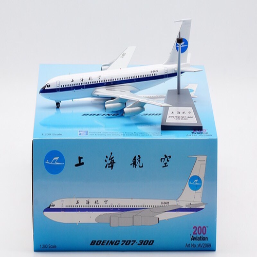 上海航空波音707-300飞机模型，B707飞机模型，上海航空第一架飞