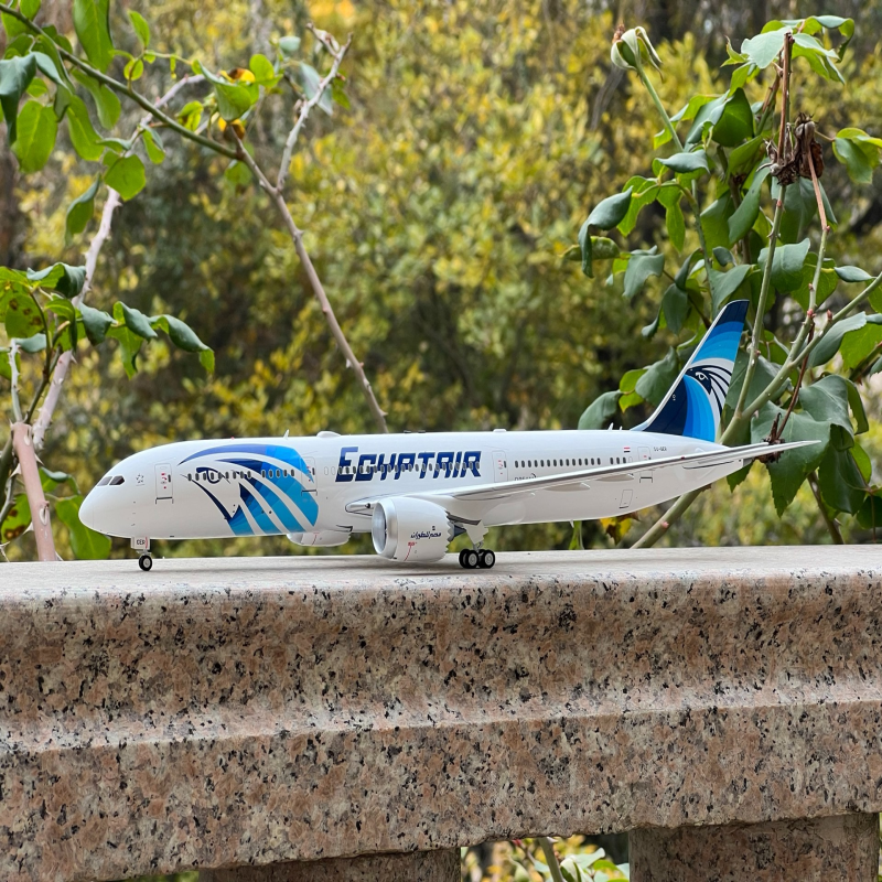 高品质飞机模型！Inflight 1:200 埃及航空波音787-9飞机全合金