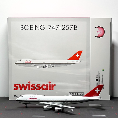Phoenix 1:400 飞机模型 瑞士航空 Boeing 747-200 HB-IGA  不