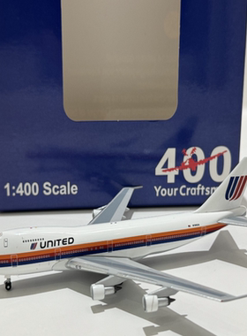 【朋友代出】1/400 Aeroclassics 美国联合航空B747-200B客机注