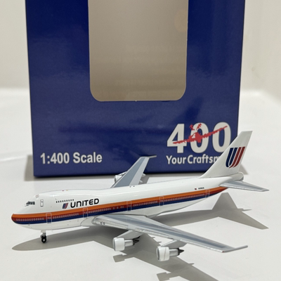 【朋友代出】1/400 Aeroclassics 美国联合航空B747-200B客机注