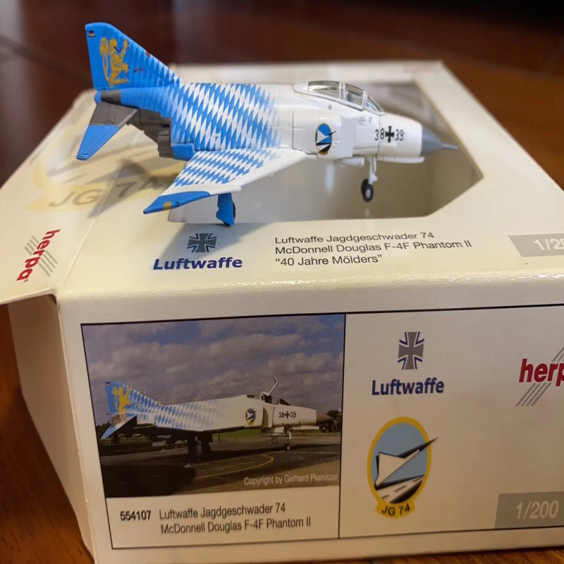 Herpa 1/200 F-4F 鬼怪II战斗机 德国Herpa 554107 德意志F-4F战