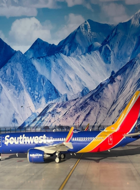 美国西南航空 波音737MAX8模型：inflight模型比例：1：200航空