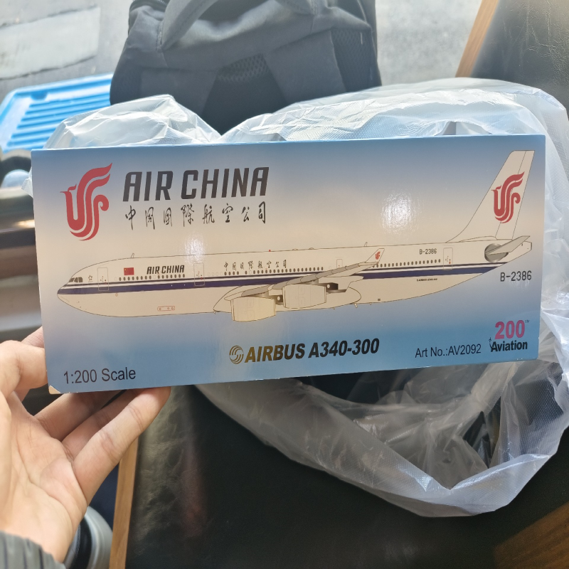 AV飞机模型 1:200空客A340 中国国际航空涂装北京朝阳区无极限模