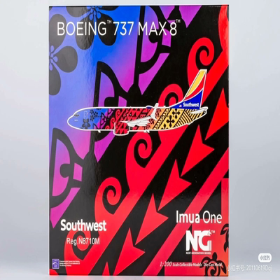 1:200 NGmodels NG92001 美国西南航空 737 max 8 N8710M “lmua