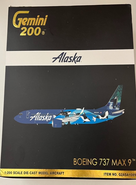 GJ阿拉斯加航空737 MAX 9 West Coast Wonder涂装1:200Geminijets