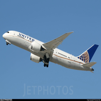 联合航空梦想飞机B787-81:200比例包装盒：长约30厘米，宽约12厘