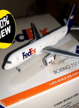 GJ 1/400 联邦快递 B757-200F货机GJ出品，1/400 联邦快递Boeing