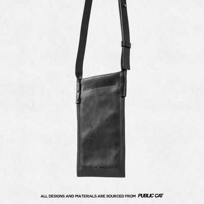 PUBLICCAT公务猫小众设计头层牛皮日系街头真皮手机单肩斜挎小包