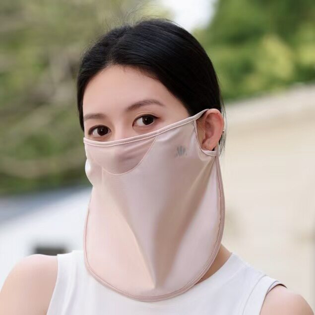 夏季高颜值户外骑行防晒面罩面纱