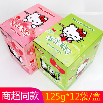 盐津铺子HelloKitty联名可吸果冻爽125g/包 水果味果冻儿童零食