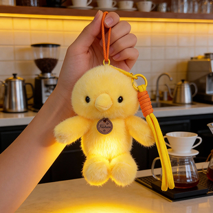 小黄鸭背包挂件可爱娃娃小玩偶公仔小饰品装饰包包配饰书包钥匙扣