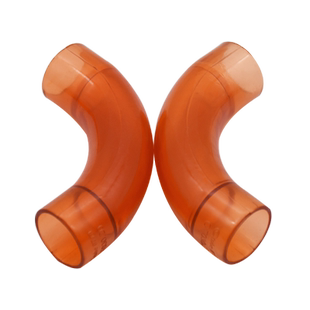 材通透明pvc管90度大弯通(老款)上墙弯塑料管4分20mm电线电工管