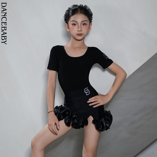 Dancebaby2026新款 上衣DAS195 拉丁舞服舞蹈服女童日常练功服新品