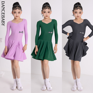 女童比赛规定服考级连衣裙DAS292C dancebaby拉丁舞服2026年新款