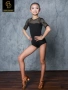 Dancebaby Áo khiêu vũ Latin nữ trẻ em tiêu chuẩn quốc gia Áo khiêu vũ Quần áo khiêu vũ Latin Quần áo nữ khiêu vũ DAS79 - Khiêu vũ / Thể dục nhịp điệu / Thể dục dụng cụ váy nhảy cha cha