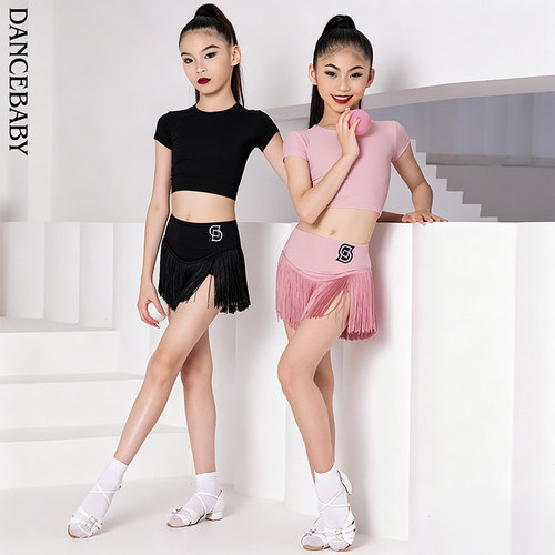 拉丁舞服女童练功服2026新款