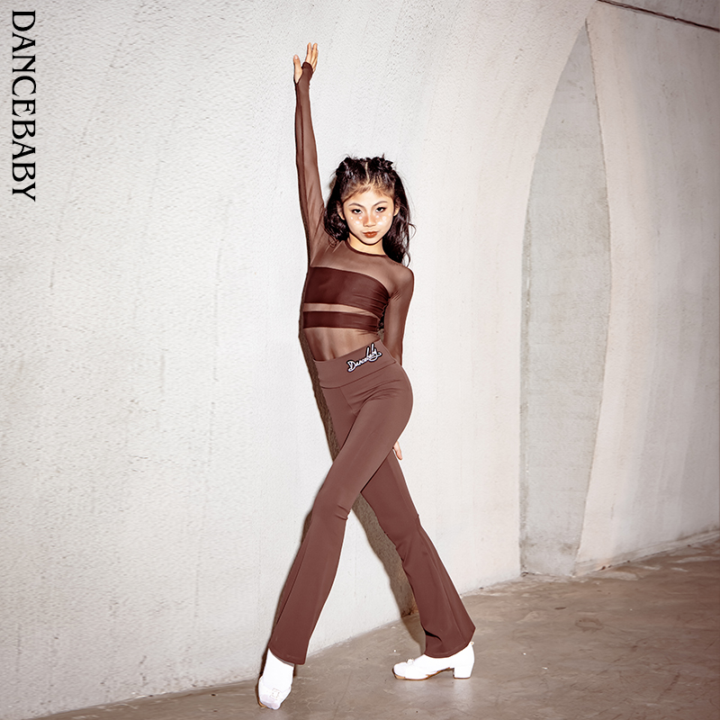 dancebaby少儿拉丁超弹力裤裤