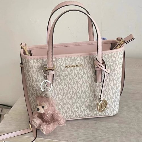 香港直邮正品MK女包经典菜篮子包手提斜挎包真皮老花百搭送女友