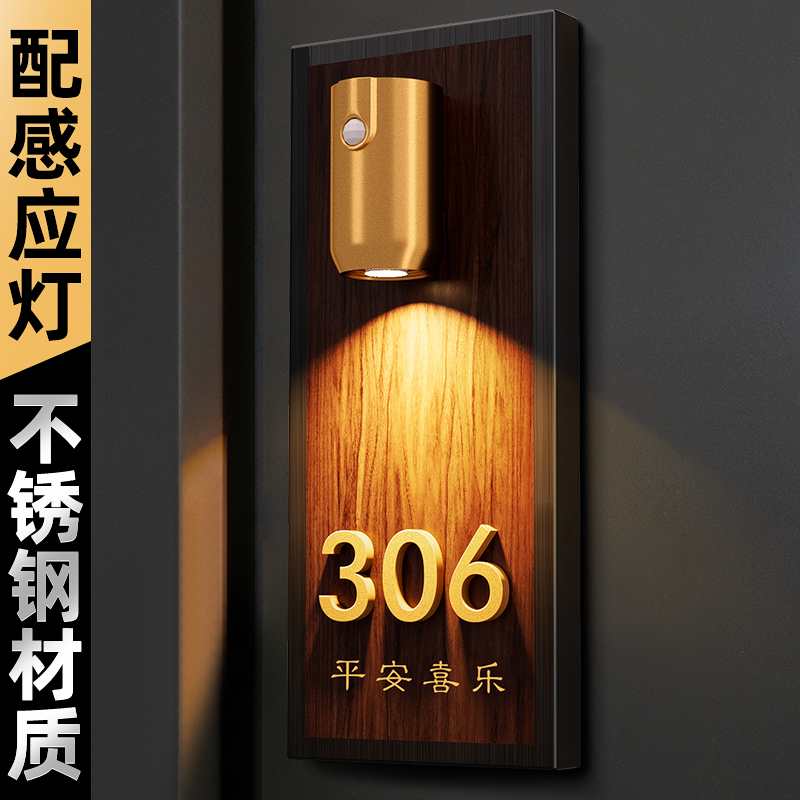 2025年新款门牌号轻奢创意家用