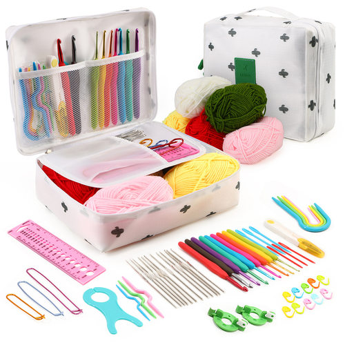 Crochet Hook Kit With Storage Bag Weaving Knitting 钩针套装
