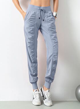 Fashion Women Solid Jogger Pants Autumn Elastic Waist Long