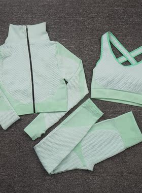 Women Yoga Set Gym Clothing Female Sport Fitness Suit Runnin