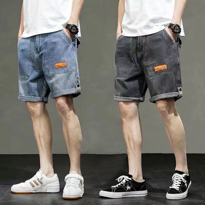 Men's Short Pants Summer denim jeans男士牛仔破洞乞丐五分裤子