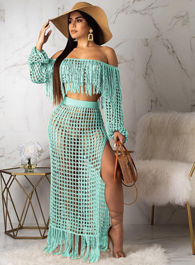 women clothes two pieces suits dress beach dress 网纱沙滩裙