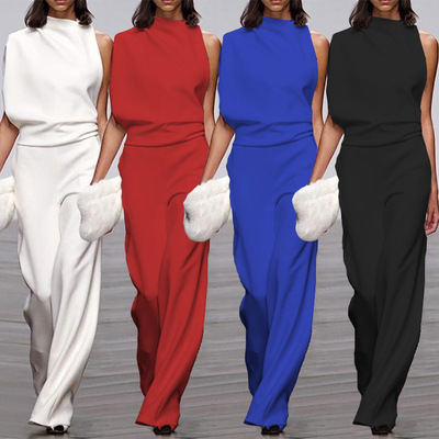 S-3xl full-size sexy one-shoulder jumpsuit for women 连体裤