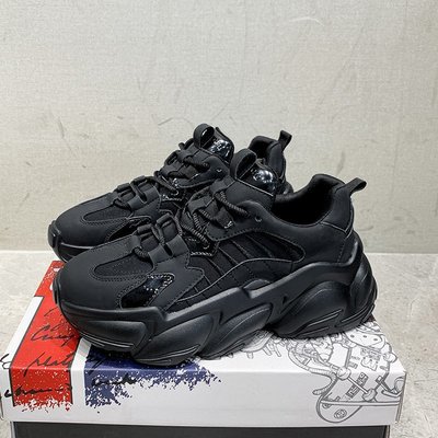 Women sports Sneakers Female Black Platform Shoe女增高运动鞋