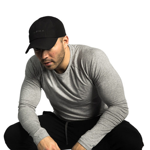 Men's spring sport running elastic long-sleeved T-shirt tops
