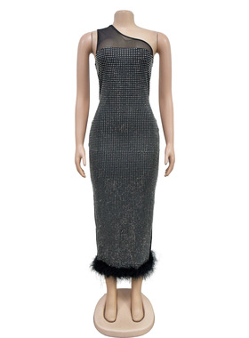 sexy party dresses women clothes black long dress Sleeveless