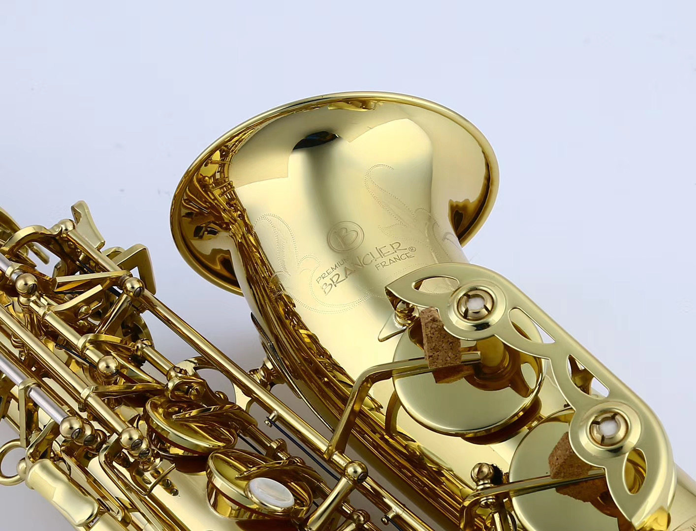 法国brancher布兰切 premium 中音萨克斯风演奏级降e调中音萨克斯