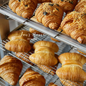 简屋高端可颂面包咖啡店私房烘焙酒店专用半成品咸点冷链运输全国