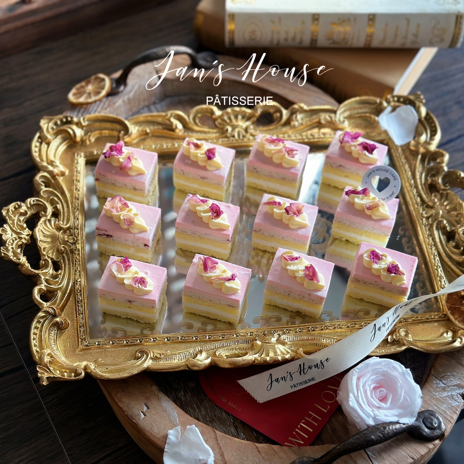 简屋全国昆山慕斯蛋糕玫瑰茶歇