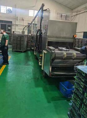 定制压铸铝件五金超声波清洗机滚筒式清洗烘干流水线带烘干全自动