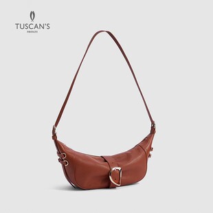 TUSCAN'S【专柜同款】时尚通勤单肩腋下包百搭斜挎饺子包双鱼女包