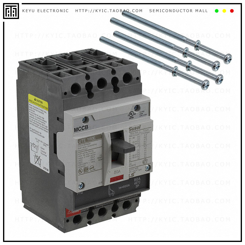 UTE100E-FTU-80-3P-LL-UL【CIR BRKR THERM 80A 600VAC/500VDC】