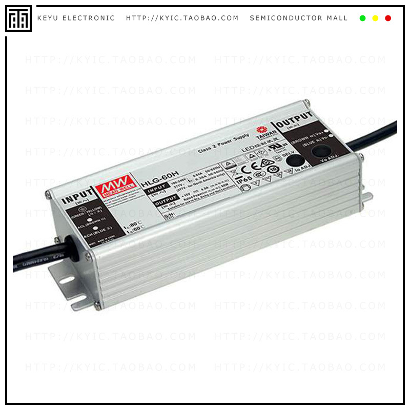 HLG-60H-30B【LED DRVR CC/CV AC/DC 18-30V 2A】
