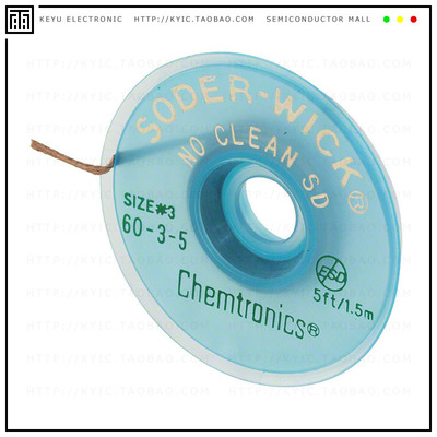 60-3-5【DESOLDER BRAID NO-CLN 0.08' 5'】