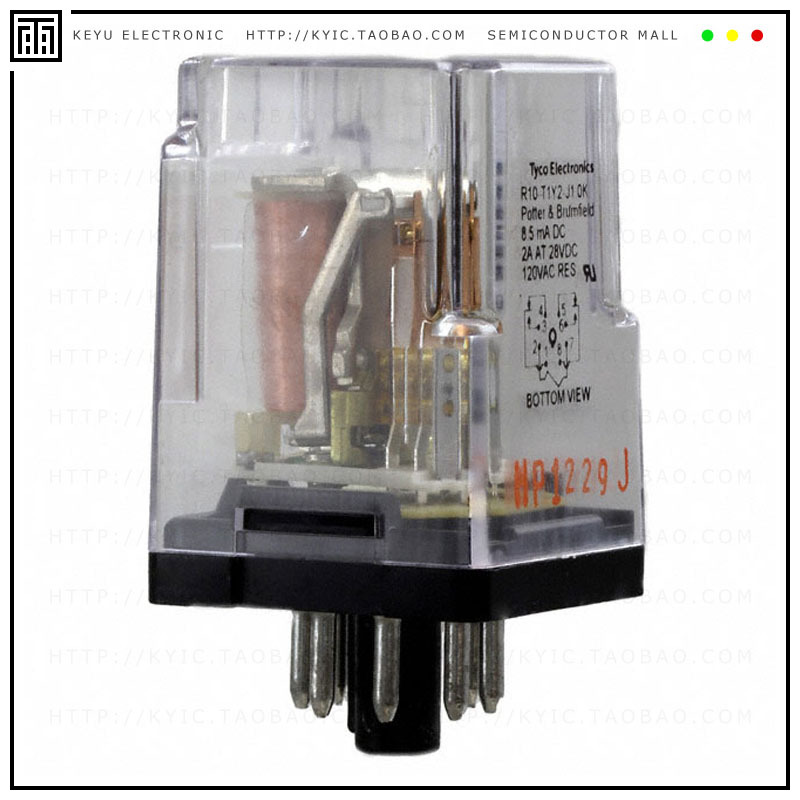 R10-T1Y2-J1.0K【RELAY GEN PURPOSE DPDT 3A 12V】
