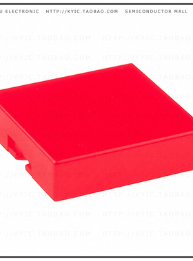 AT4074C【CAP PUSHBUTTON SQUARE CLEAR/RED】