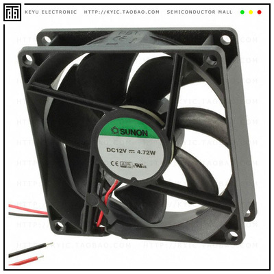 GF92251B1-000U-AC9【FAN 92X25MM 12VDC IP56 75CFM】