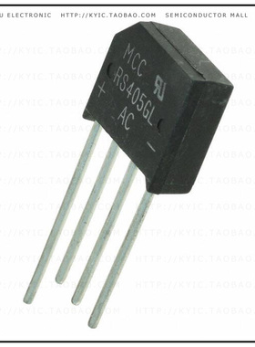 RS405GL-BP【BRIDGE RECT 1PHASE 600V 4A RS-4L】
