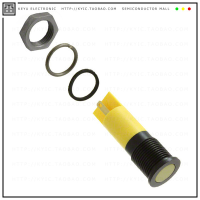 Q14F1BXXHY24E【14MM FLSH BLK CHRM HYP YLW 24VDC】